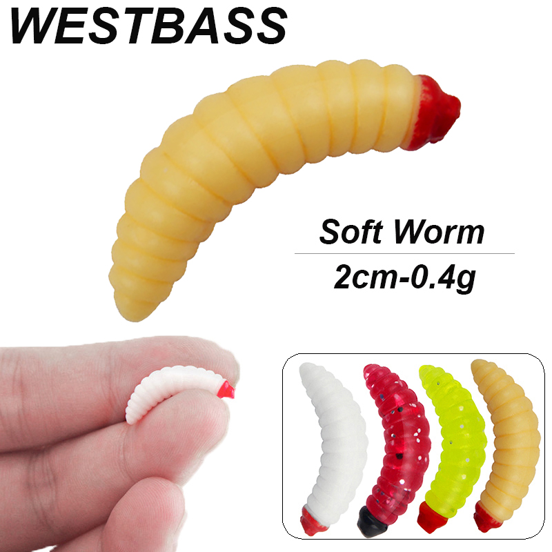 Fishing Lure Swimbait - WESTBASS 20/50 Uds larva suave Swimbait