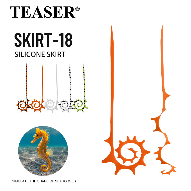 Fishing Lure Jig - TEASER 5 piezas SKIRT-18 145mm Falda