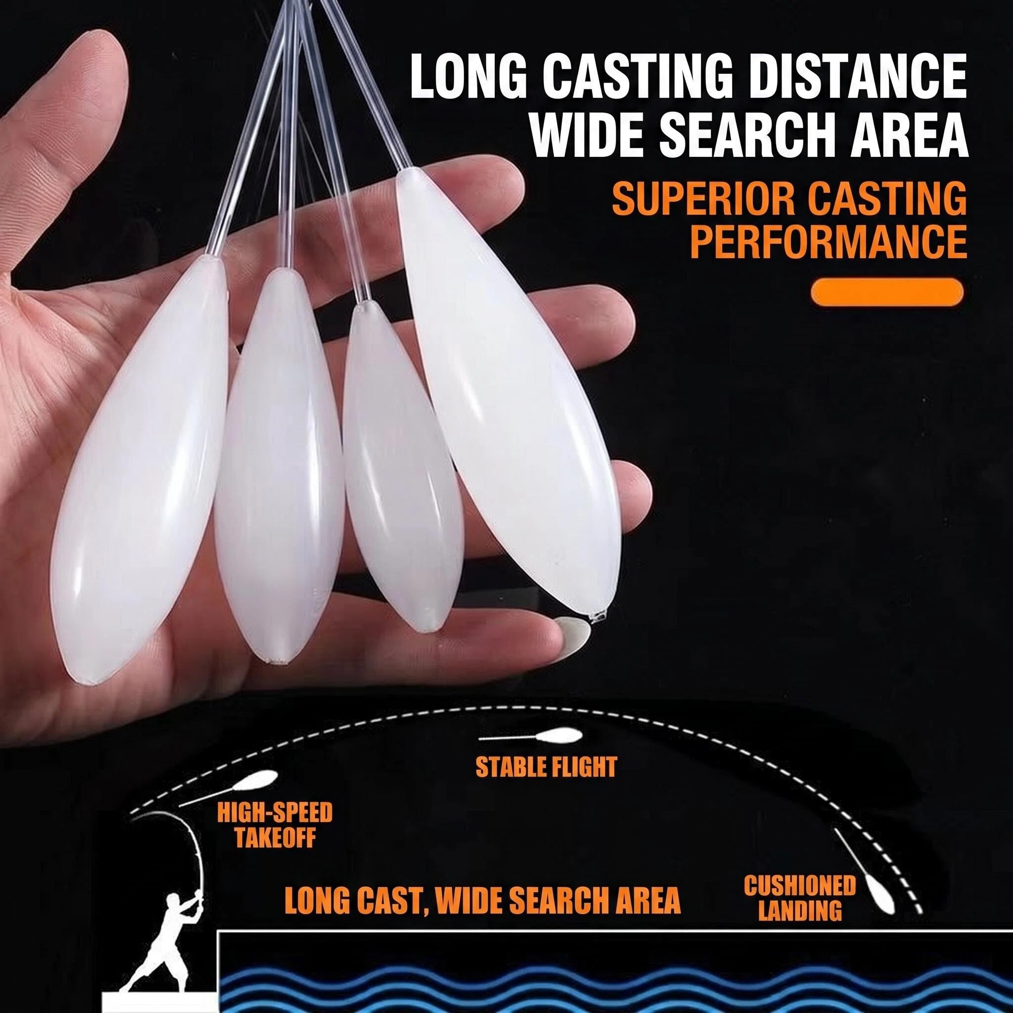 Fishing Lure Topwater - Flotador de Pesca de Subida Lenta