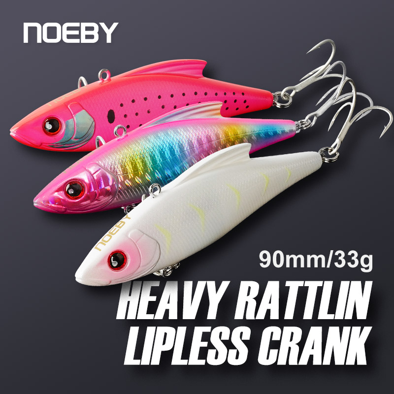 Fishing Lure Crankbait - Noeby - 3 Señuelos Artificiales Vibrantes