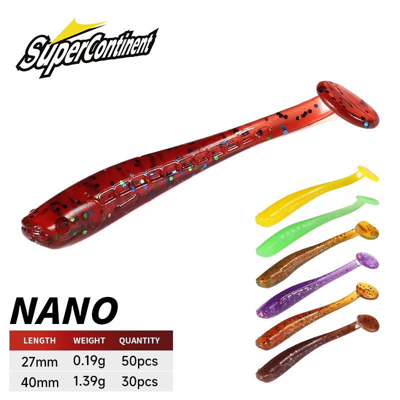 Fishing Lure Soft Plastic - Cebo suave supercontinente, nuevo pececillo, 4cm/30