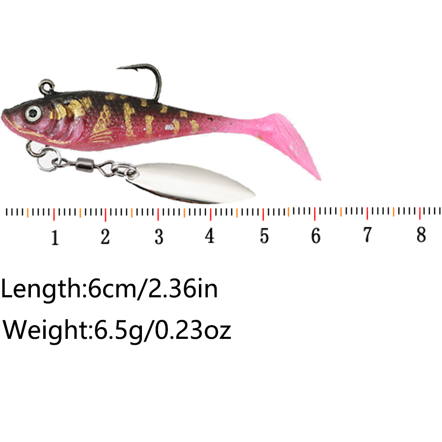 5 señuelos artificiales blando - Fishing Lure Spinnerbait reseña y precio