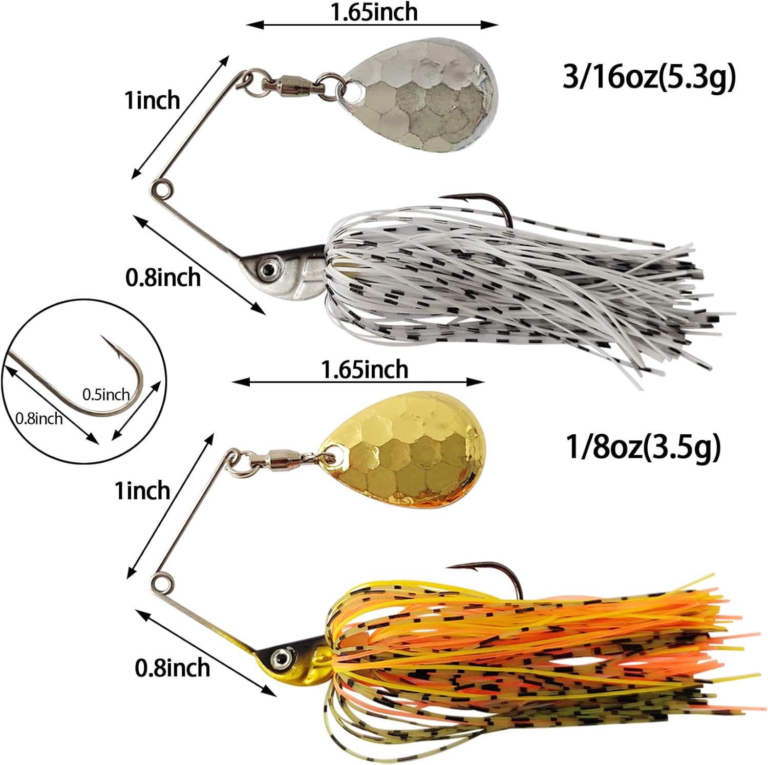 Eupheng Spinner cebo cuchara c - Fishing Lure Spoon reseña y precio
