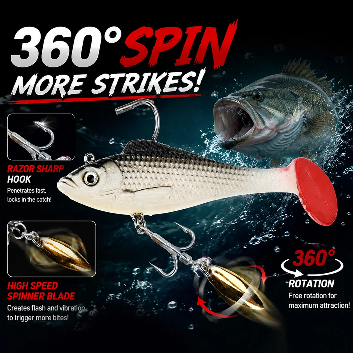 Señuelo de Pesca MEREDITH de 1 - Fishing Lure Blade Bait reseña y precio
