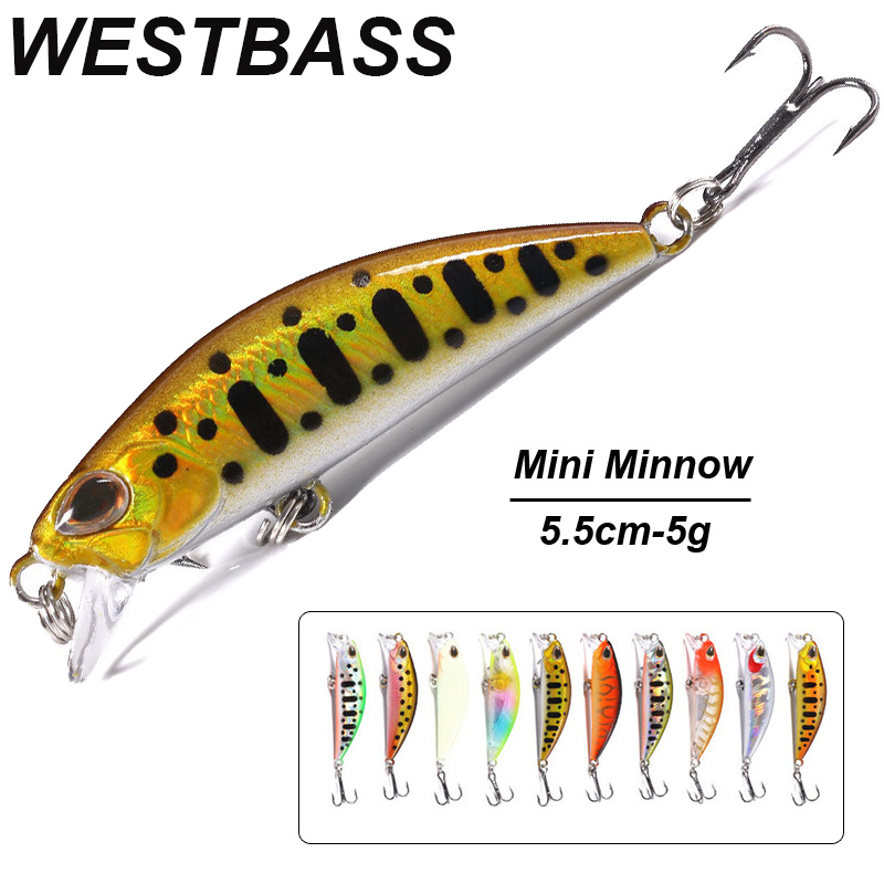 WESTBASS 1PX Micro Minnow señu - Fishing Lure Jerkbait reseña y precio