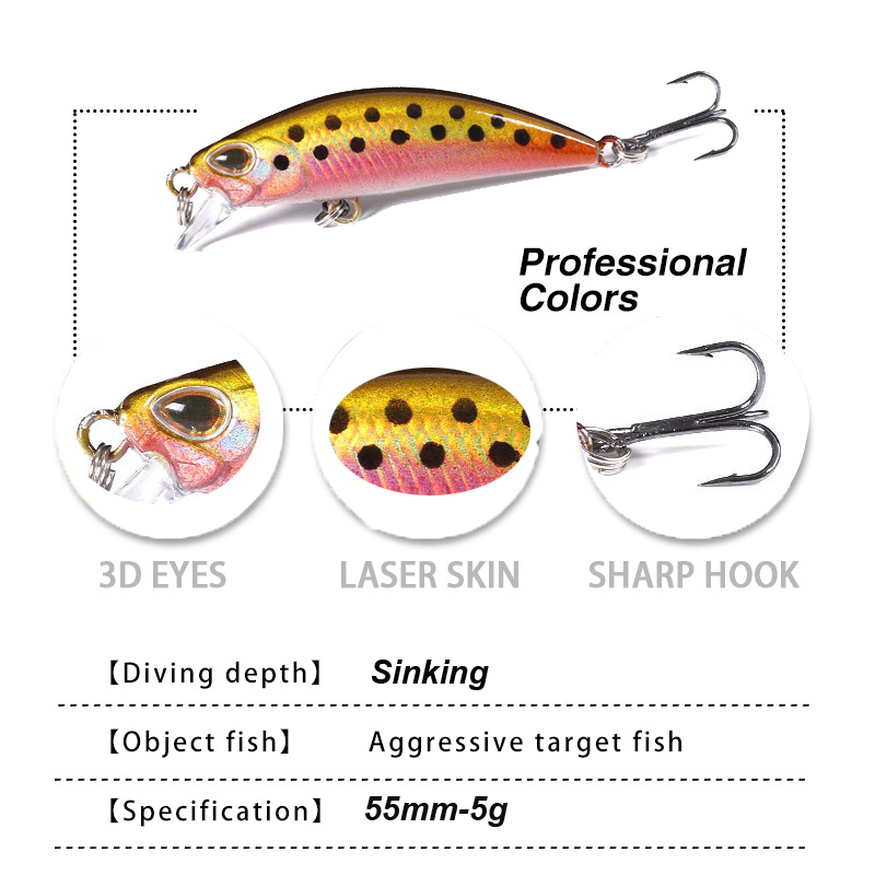WESTBASS 1PX Micro Minnow señu - Fishing Lure Jerkbait reseña y precio