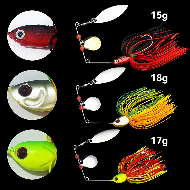 Bazooka 15g 18g Spinnerbait se - Fishing Lure Spinnerbait reseña y precio
