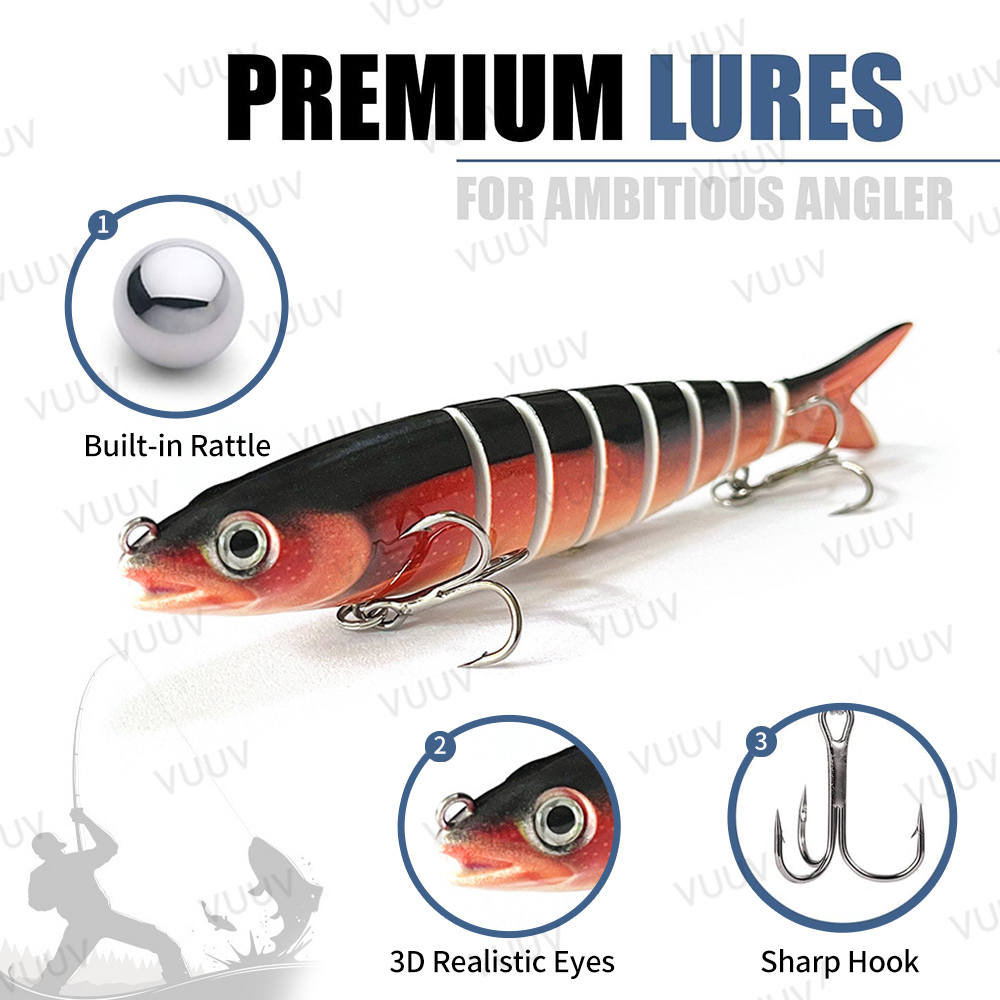 10 señuelos de pesca articulad - Fishing Lure Swimbait reseña y precio