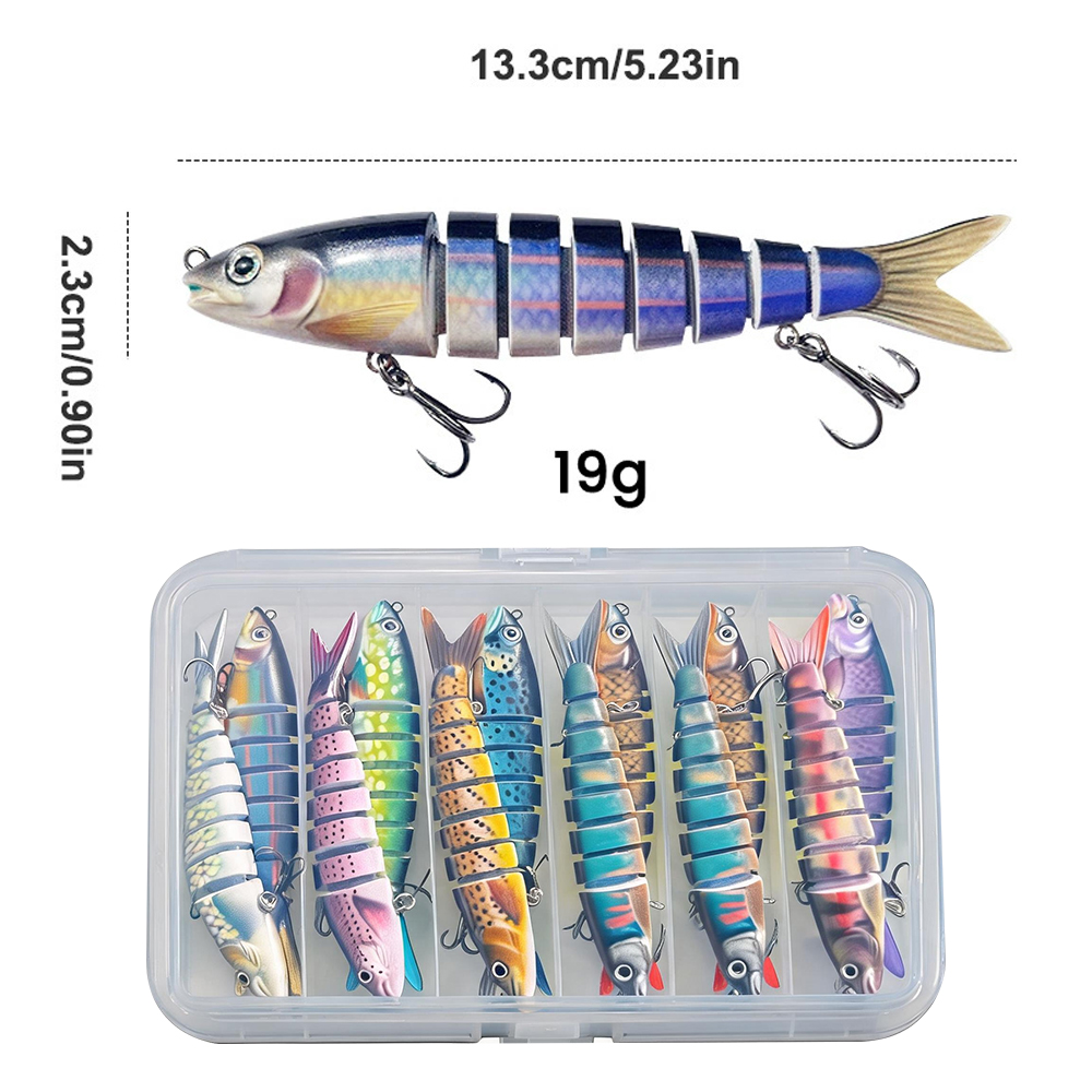 10 señuelos de pesca articulad - Fishing Lure Swimbait reseña y precio