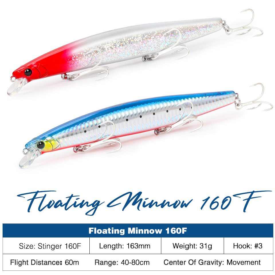 TSURINOYA 160F pececillo flota - Fishing Lure Topwater reseña y precio