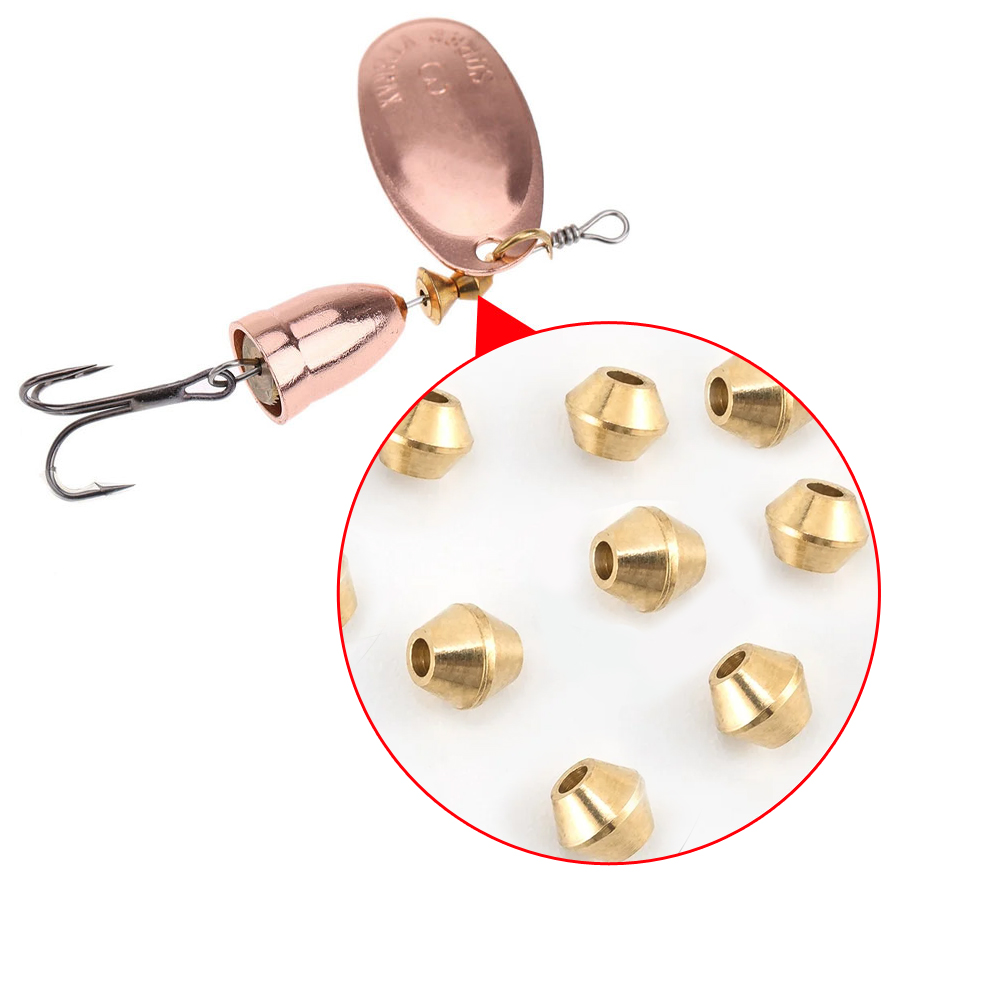 40 Uds DIY señuelo de latón cu - Fishing Lure Spinnerbait reseña y precio