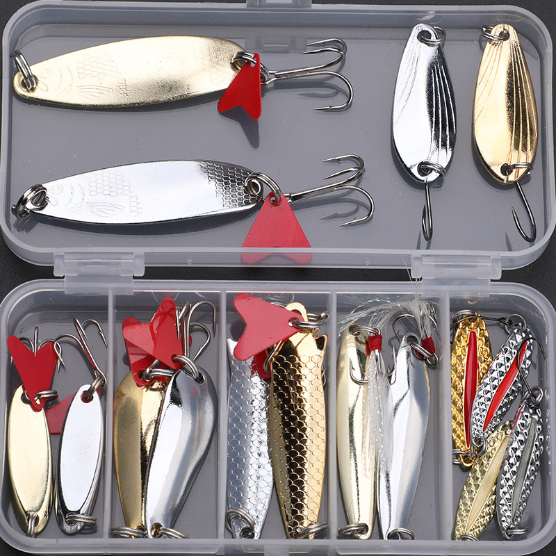 Kit de señuelos de pesca, 16 p - Fishing Lure Spinnerbait reseña y precio