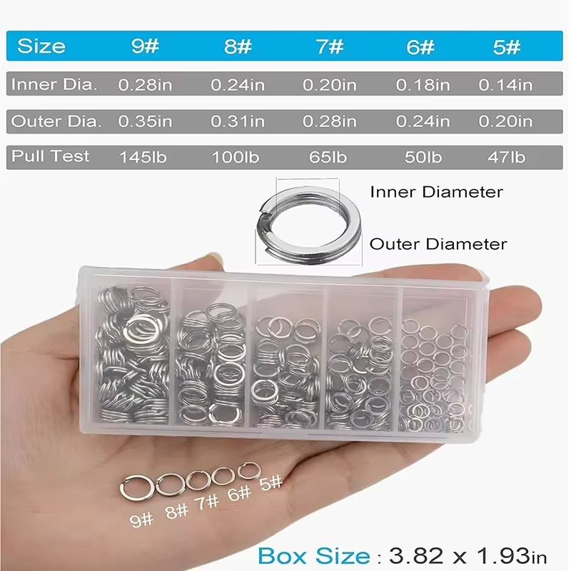 Anillas de pesca de acero inox - Fishing Lure Box reseña y precio